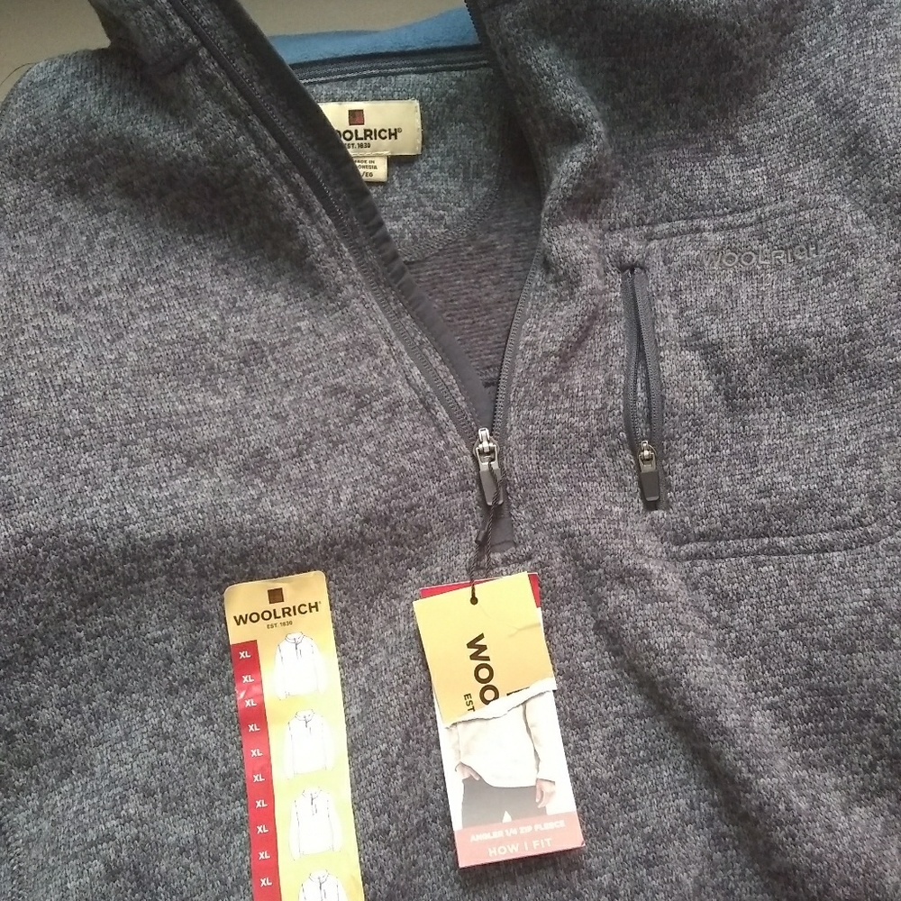 Woolrich xl angler 1/4 zip fleece